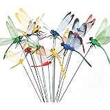 Dragonfly Stakes Garden Yard Ornaments for Outdoor Indoor Décor,Garden Yard Planter,16 Pcs