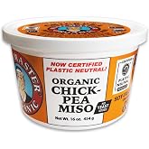 Miso Master Organic Chickpea Miso, Soy-Free, Gluten-Free, Organic, Non-GMO, Vegan, Kosher, Vegan White Miso Paste, 16 oz tub