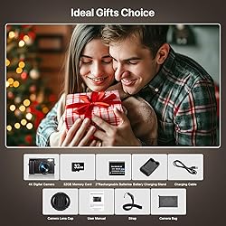 4K Digital Camera for Photography - Autofocus 48MP