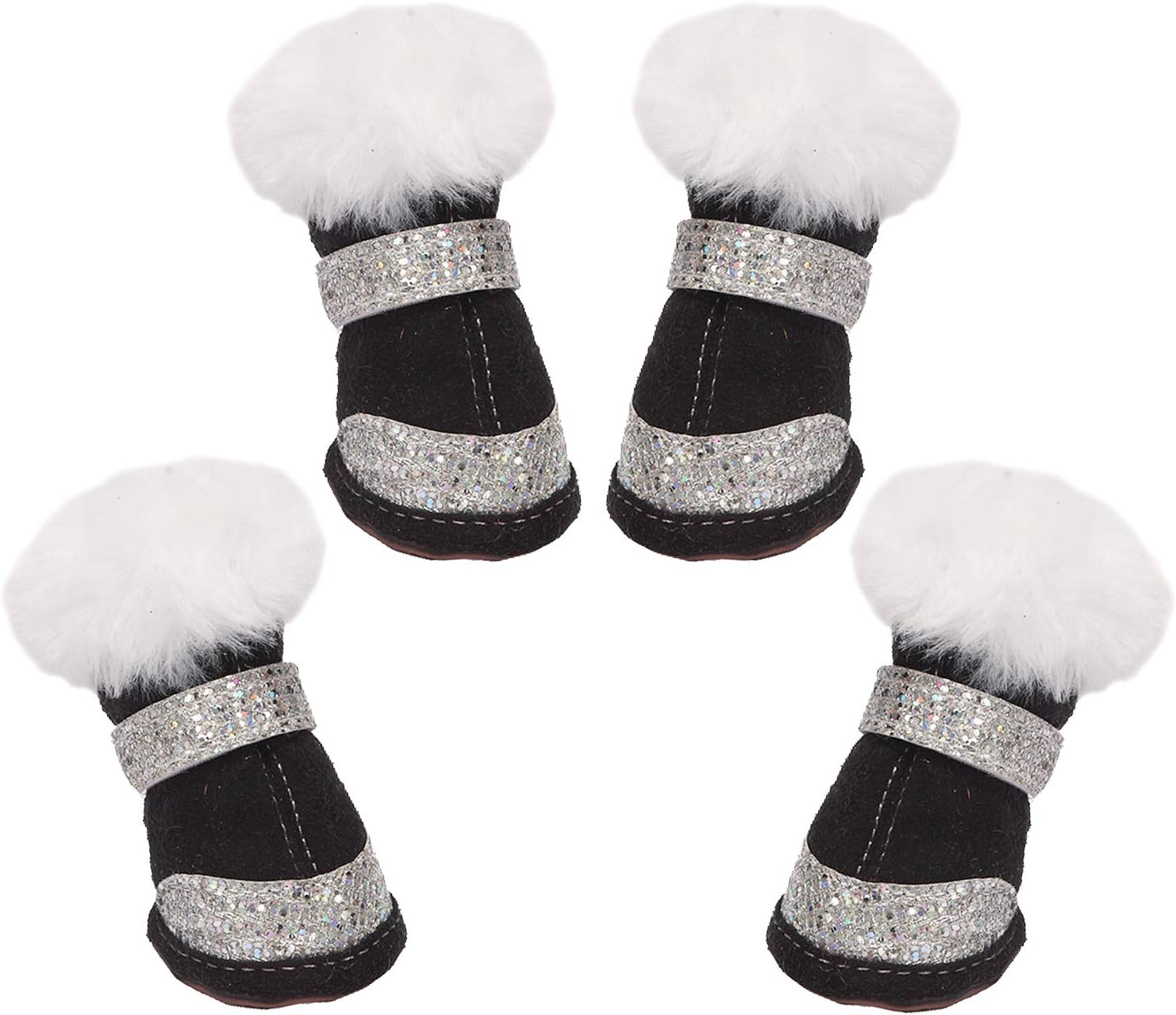 Wooce Dog Boots Snow Boots Non-slip Warm Paw Protector Breathable Waterproof Rain Boots Dog Socks