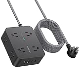Power Strip Surge Protector 10 Ft Cord, HANYCONY