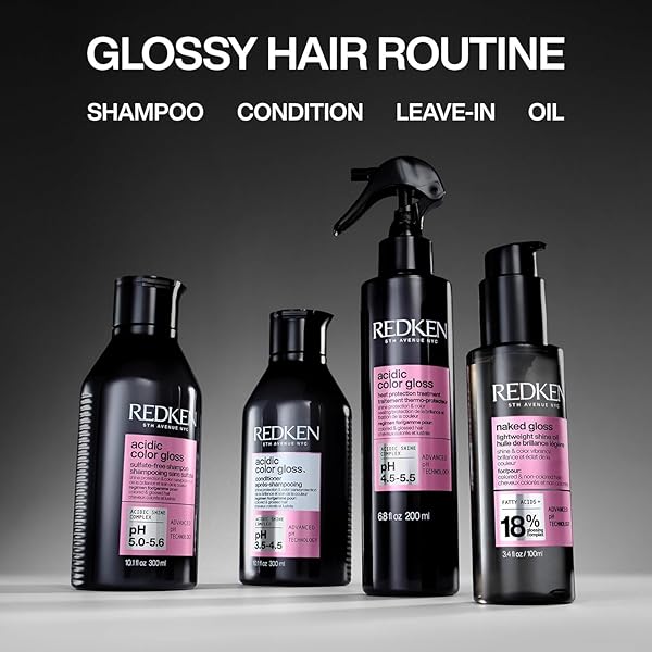 REDKEN ACIDIC COLOR GLOSS HEAT PROTECTION LEAVE-IN TREATMENT SPRAY FOR COLOR-TREATED HAIR | WITH HEAT PROTECTION FOR STYLING AND BLOW DRYING | CONDITIONS AND ADDS SHINE