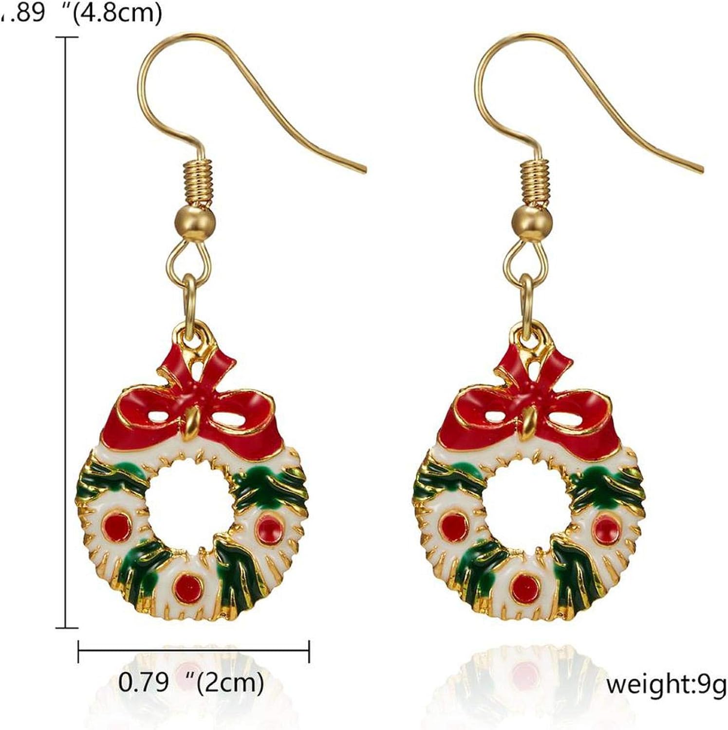 New Fashion Dangle Drop Korean Christmas Earrings Women New Year Christmas Tree Socks Bells