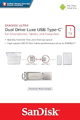 SanDisk Ultra Dual Drive Luxe 1TB USB-C USB-A 150MB/s USB 3.1 Gen 1 All Metal view 7