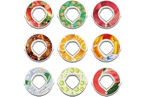 mozigena Flavourit Compatible with Water Bottle pod Set Pack, Compatible with Bottle Flavour Pods, Flavored Fruit Taste Pods Bottle, 0 Sugar, 0 Calorie For Fitness Outdoor School (9 Flavor Pods)