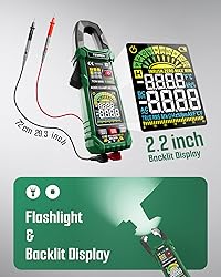 TESMEN TCM-300D Digital Clamp Meter, 6000 Counts