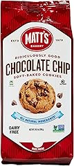 Matt's Bakery | Chocolate Chip Cookies | Soft-Baked, Non-GMO, All-Natural Ingredients; Single Pack of Cookies (10.5oz)