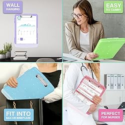 Sooez Glitter Clipboard with Storage, High Capacity
