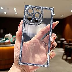 ROSEHUI Clear Glitter Phone Case for iPhone 14 Pro