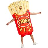 One Casa Inflatable Costume Adult,Blow Up French Fries Suit,Full Body Chips Halloween Costumes for Men Women