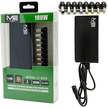 Ladekabel Netzteil Notebook Laptop Universal 100W für IBM ASUS Toshiba Dell Acer Output: 12V, 15V, 16V, 18V, 18,5V, 19V, 19,5