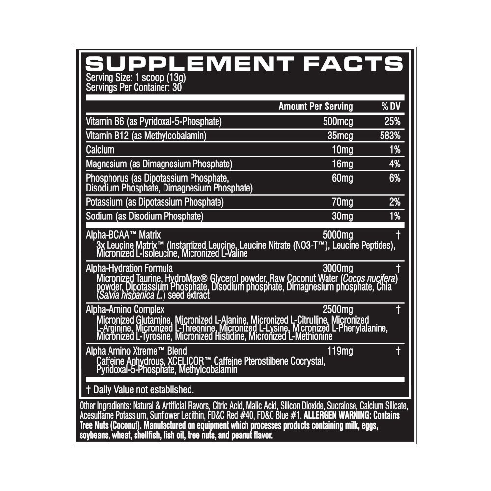 Cellucor Alpha Xtreme Acids and BCAA Powder Amino and Energy Blend