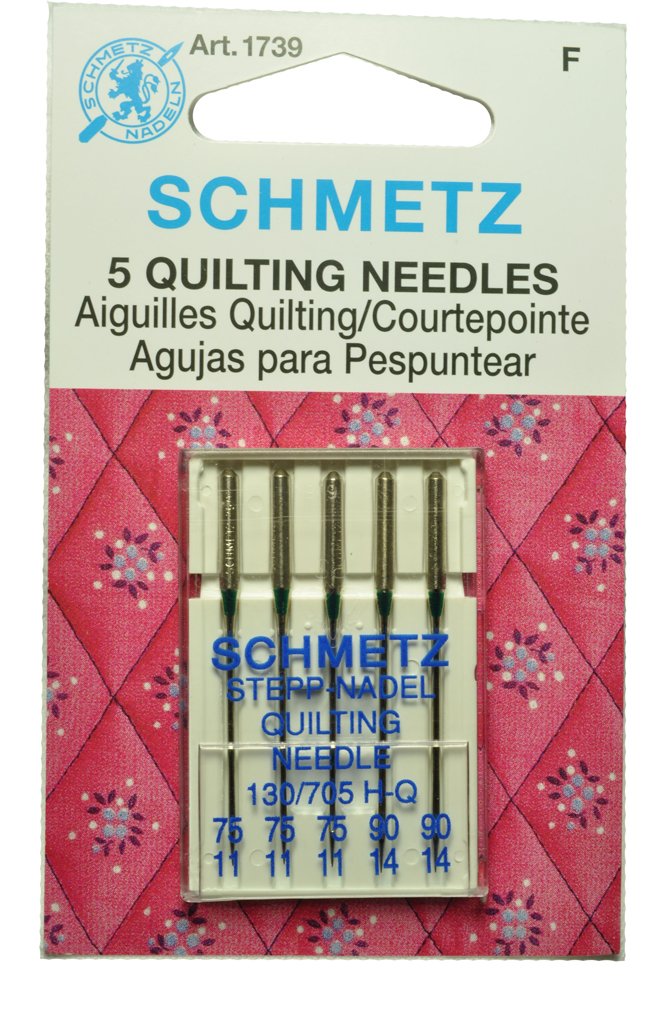 Schmetz Quilting Sewing Machine Needles - Assorted Sizes 75/11 & 90/14