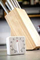 KitchenCraft Wind Up Kitchen Timer 6 Minutes White view 5
