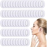 100 Pack Clear Disposable Ear Protectors Waterproof Ear Covers,More Economical Disposable Ear Covers for Shower, Hair Dye,Sho