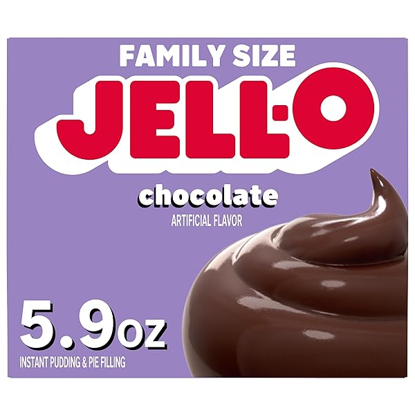 JELL-O CHOCOLATE ARTIFICIALLY FLAVORED INSTANT PUDDING & PIE...