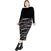 City Chic Women's Plus Size Skirt - Miranda Print