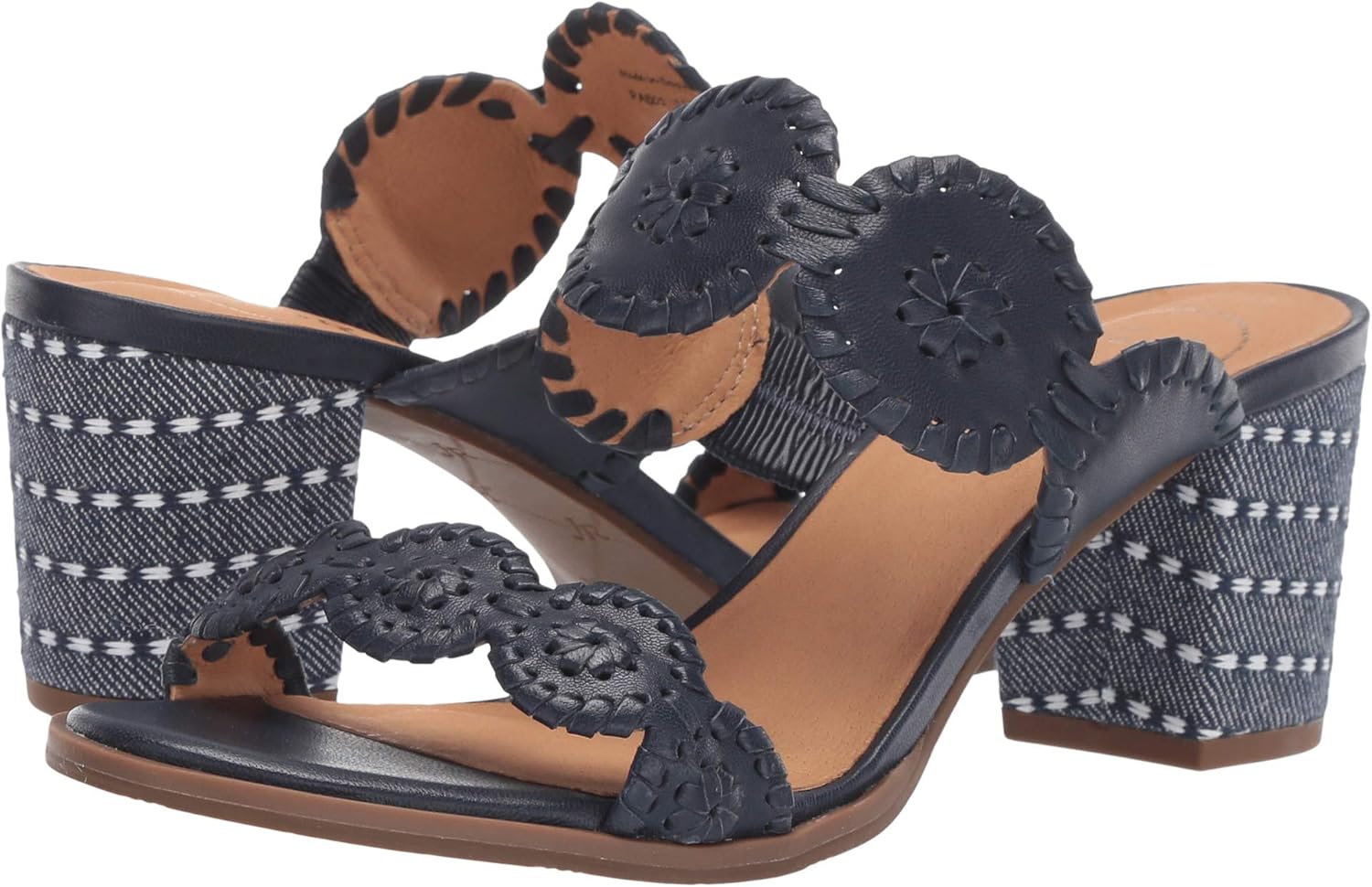 Amazon.com | Jack Rogers Women's Lauren Mid Heel | Heeled Sandals
