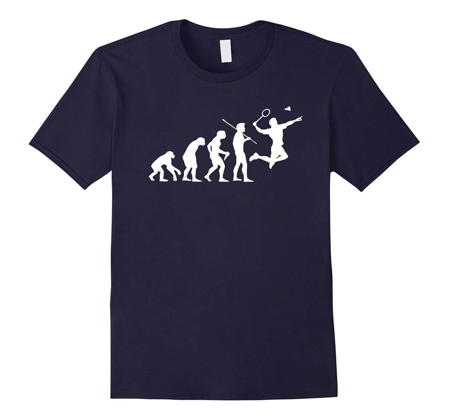 Evolve to Badminton Evolution Funny TShirtCL Colamaga