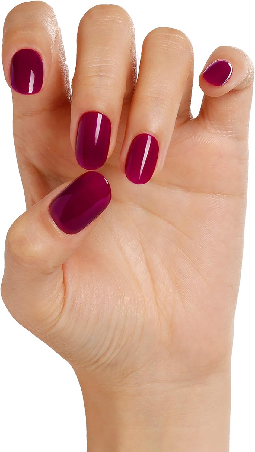 Bluesky Gel Nail Polish, Tinted Love 80557, Claret, Currant, Dark, Purple, Red, Long Lasting, Chip Resistant, 10 ml (Requires Curing Under UV LED Lamp) - Image 4