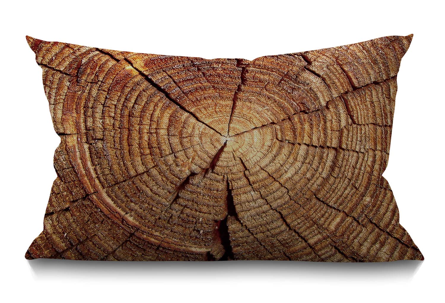 BGBDEIA Wooden Cushion Cover Custom Wood Grain Pattern Cotton Linen Decorative Rectangular Throw Pillow Cover Pillowcase for Sofa and Bed Couch 12"X20" 30 x 50 cm