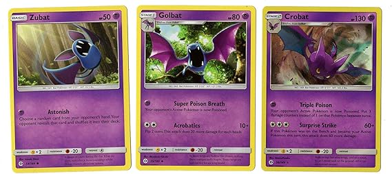 Amazon ポケモン エボリューションセット クロバットゴルフバット ズバット 56 149 サンムーンベースセット 32カードロット ホロレア 生態 採集 おもちゃ