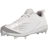 New Balance Women's Fuse Pitch V3 Metal Softball Shoe, White/White, 13 M US