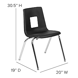 Flash Furniture Mickey Advantage Black Student