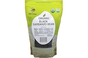 McCabe Organic Black Garbanzo Bean - Black Chickpeas | Rich with Fiber & Minerals | USDA and CCOF Certified | Packed in USA | 2Lbs