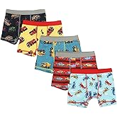 Bioworld Vehicles AOP Toddler Boy's 5-Pack Boxer Briefs-5T