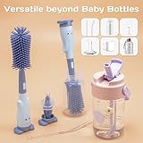 Alyvisun Silicone Bottle Brush Set Teat & Straw Brush Baby 3 in 1 view 7