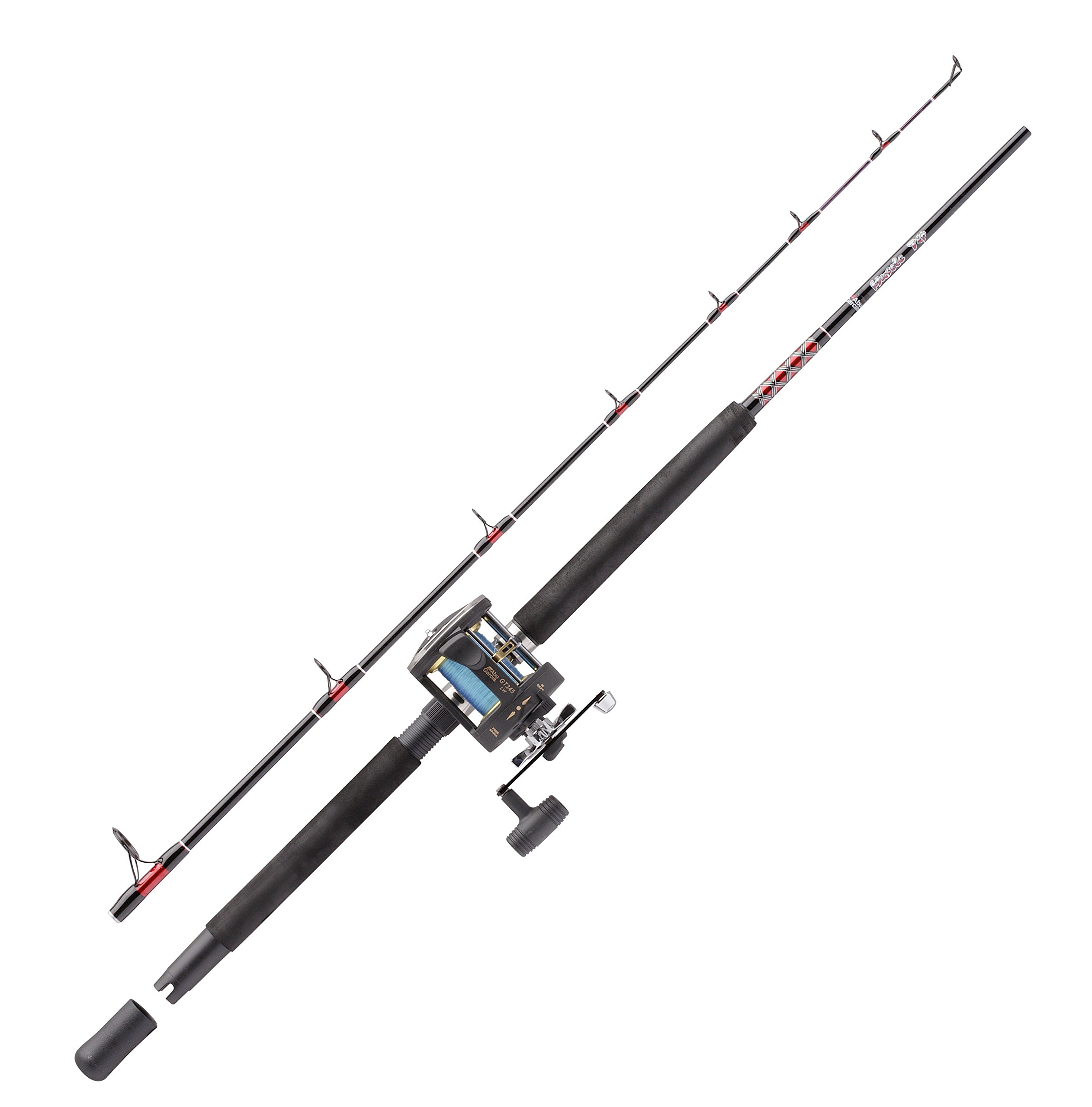 Abu Garcia Muscle Tip Boat Fishing Rod and Multiplier Reel Combo Set for Sea Fishing - Saltwater Cod, Bass, Pollack , Mackerel, 1.83m |15-40g, Assorted colors