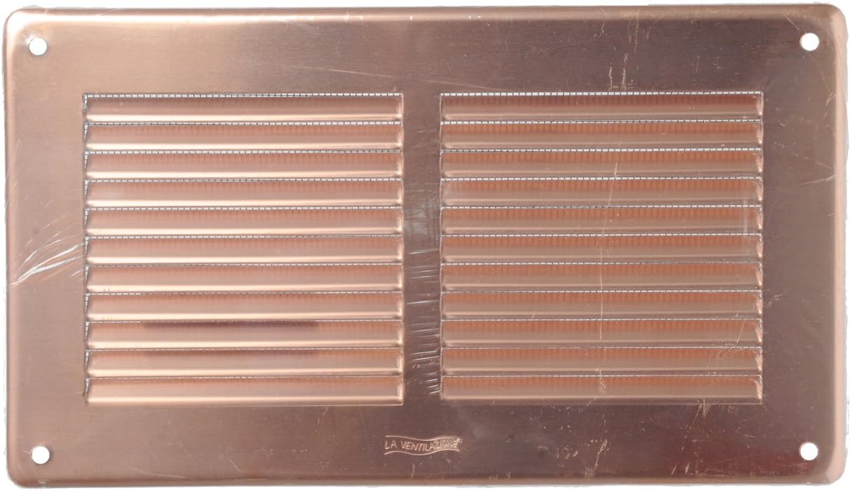 La Ventilazione GRA20R Rectangular Overlay Grille, Copper, 240 x 140 mm, 240x140 mm - Image 4