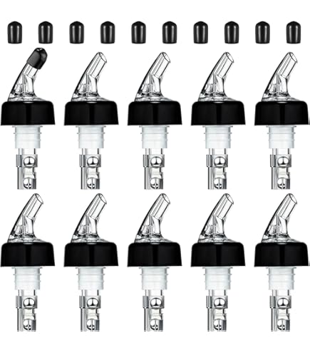 Chengu 36-Piece Liquor Bottle Pour Spout Covers - Translucent Silicone Dust Caps For Bars, Home, & Kitchen Bottles (Champagne Style)