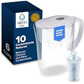 Brita Metro Small 6-Cup Water Filter Pitcher with BritaPlus Filter, Clear | WQA and NSF/ANSI Certified, Reduces Chlorine, Copper, Mercury &amp; Cadmium, Lasts 2 Months, Dorm Room Essential