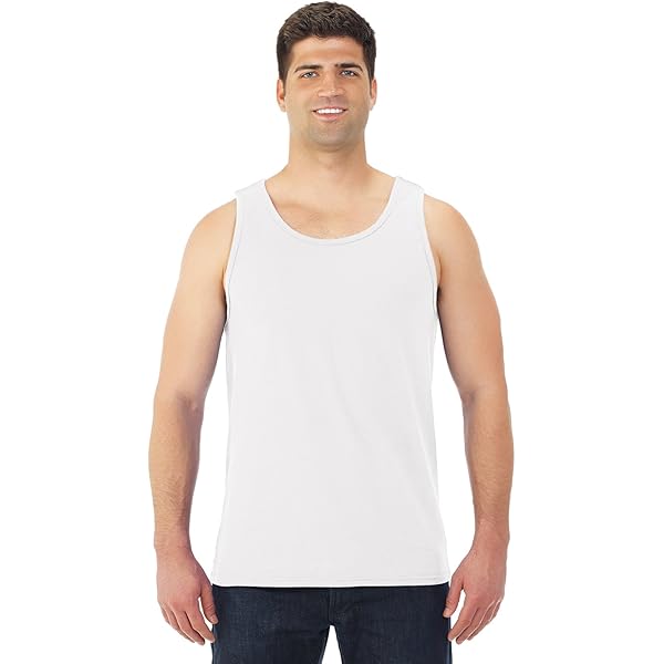 Fruit of the Loom 5 oz., 100% Heavy Cotton HD« Tank (39TKR)- WHITE