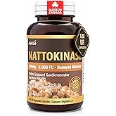Herba Nattokinase Supplement 2000 FU – 100mg, 120 Delayed Release Capsules | Helps to Support Heart Health | Made in Canada