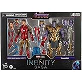 Marvel Hasbro Legends Series 6-inch Scale Action Figure 2-Pack Toy Iron Man Mark 85 vs. Thanos, Infinity Saga Character, Prem