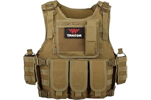 VAV YAKEDA YAKEDA Adjustable Tactical Airsoft Training Vest | Camping, Fishing, Hunting,Gift for Halloween and New Year