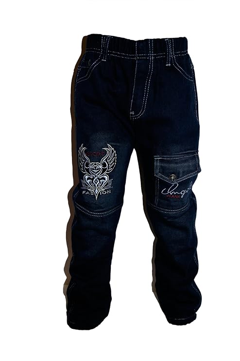 Thermojeans Jungen Thermohose Schneehose gefütterte Jeans warme Hose mit Fleece