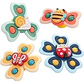 Vanmor Baby Suction Cup Spinning Top Toys, Suction Spinner Toys for Babies, Window Suction Toys for Baby High Chair Tray Bath
