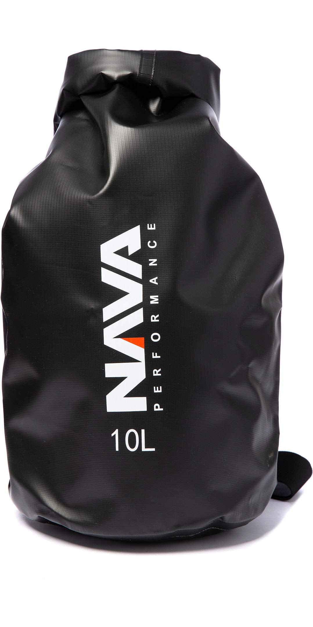Nava Performance 10L 10 Litre Capacity Drybag Dry Bag With Shoulder Strap - Black - Unisex - Heavy duty PVC and fabric bag