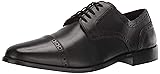 Nunn Bush Men's Norcross Cap Toe Oxford, Black, 8.5
