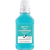 Amazon Basics Antiseptic Mouthwash, Blue Mint, 8.5 Fluid Ounces, 1-Pack (Previously Solimo)