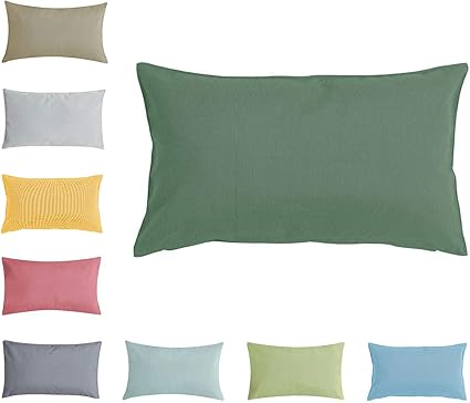 Premium Outdoor Kissen Dekokissen Hochwertig Wetterfest Wasser Schmutzabweisend 100 Polyester 30x50cm Dunkelgrun Amazon De Garten Outdoor Sitzkissen Wetterfest