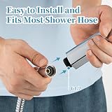 OFFO Shower Head and Hose Set 6 Modes Large 130mm Diameter Chrome view 7