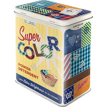 Nostalgic-Art 30149 I Home & Country - Super Color Detergent I Vorratsdose L