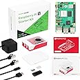 Seeed Studio Raspberry Pi 5 Starter Kit - 8GB RAM, Official Pi 5 case with Active Cooler, 128GB SD Card with pre-Installed Raspberry Pi OS, Official 27W Power Supply, HDMI Cable (1.5M), Network Cable