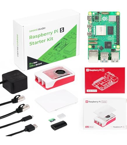 ミニPC Raspberry Pi 5 Starter Kit Amazon.com: CanaKit Raspberry Pi 5 Essentials Starter Kit