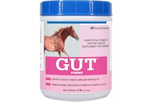 Uckele by SmartEquine Gut™ Powder | Healthy Gut Probiotics for Horses | Equine Prebiotic & Probiotic Powder | Horse Stomach Supplement | 2 lb Bucket